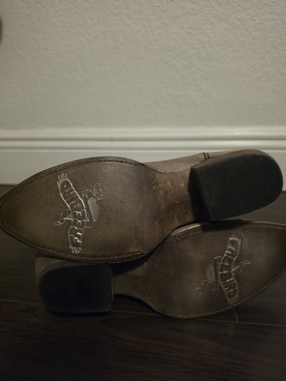 freebird Distressed Tan Brown Embroidered Western Boots - Picture 5 of 7